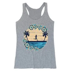 Women's Everyday Tank Top - Beach Runner Girl -goneforarun Sales 2023 tr 46239 GRAY MAIN