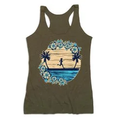 Women's Everyday Tank Top - Beach Runner Girl -goneforarun Sales 2023 tr 46239 OLIVE MAIN