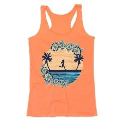 Women's Everyday Tank Top - Beach Runner Girl -goneforarun Sales 2023 tr 46239 PEACH MAIN