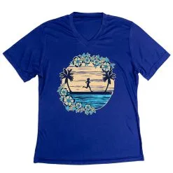 Women's Short Sleeve Tech Tee - Beach Runner Girl