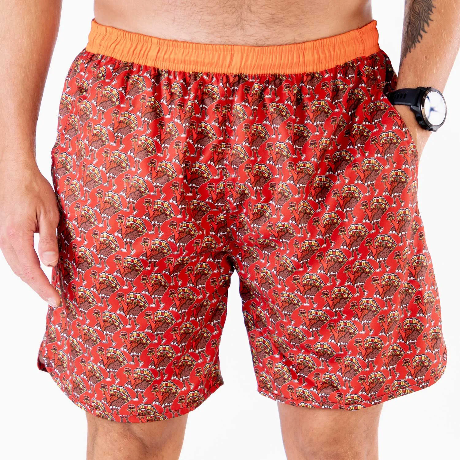 TrueRun Men's Running Shorts - Run Now Gobble Later 3 TrueRun Men's Running Shorts - Run Now Gobble Later