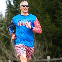 Men's Running Long Sleeve Performance Tee - Patriotic Run -goneforarun Sales 2023 tr 46254 LIFESTYLE 8 1