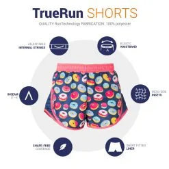 TrueRun Women's Running Shorts - Donuts -goneforarun Sales 2023 tr 46473 DETAILS