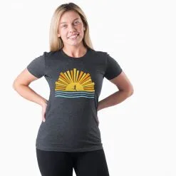 Women's Everyday Runners Tee - Here Comes The Sun -goneforarun Sales 2023 tr 46484 CHARCOAL MODEL