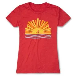 Women's Everyday Runners Tee - Here Comes The Sun -goneforarun Sales 2023 tr 46484 RED FLAT