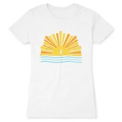 Women's Everyday Runners Tee - Here Comes The Sun -goneforarun Sales 2023 tr 46484 WHITE FLAT