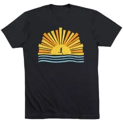 Running Short Sleeve T-Shirt - Here Comes The Sun -goneforarun Sales 2023 tr 46485 BLACK FLAT