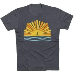 Running Short Sleeve T-Shirt - Here Comes The Sun -goneforarun Sales 2023 tr 46485 CHARCOAL FLAT