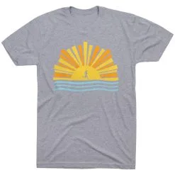 Running Short Sleeve T-Shirt - Here Comes The Sun -goneforarun Sales 2023 tr 46485 GRAY FLAT