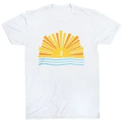 Running Short Sleeve T-Shirt - Here Comes The Sun -goneforarun Sales 2023 tr 46485 WHITE FLAT