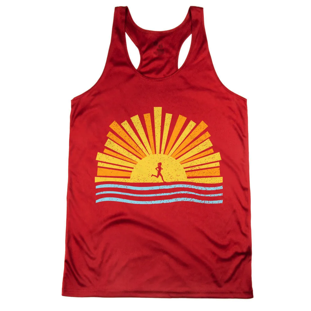 Women's Racerback Performance Tank Top - Here Comes The Sun 9 Women's Racerback Performance Tank Top - Here Comes The Sun - Image 7