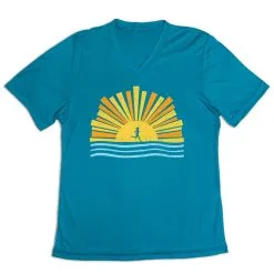 Women's Short Sleeve Tech Tee - Here Comes The Sun -goneforarun Sales 2023 tr 46489 LIGHTBLUE MAIN