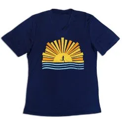Women's Short Sleeve Tech Tee - Here Comes The Sun