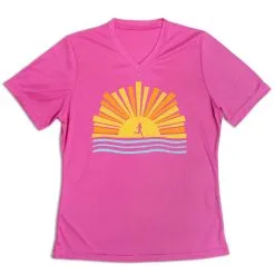 Women's Short Sleeve Tech Tee - Here Comes The Sun -goneforarun Sales 2023 tr 46489 PINK MAIN