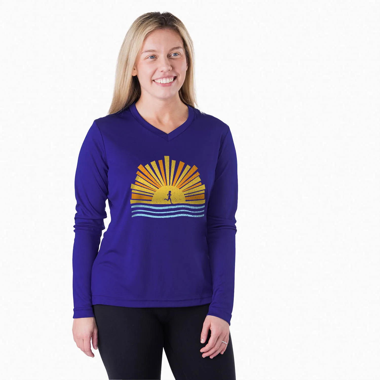 Women's Long Sleeve Tech Tee - Here Comes The Sun 4 Women's Long Sleeve Tech Tee - Here Comes The Sun - Image 2