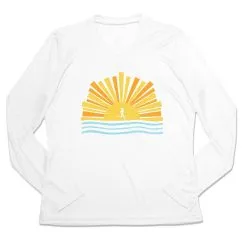 Women's Long Sleeve Tech Tee - Here Comes The Sun 17 Women's Long Sleeve Tech Tee - Here Comes The Sun -goneforarun Sales 2023 tr 46490 WHITE MAIN