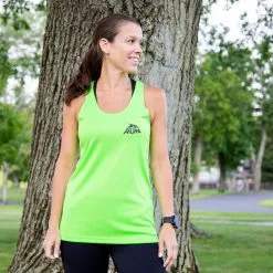 Women's Racerback Performance Tank Top - Gone For A Run® Logo - Mini -goneforarun Sales 2023 tr 46501 LIME MODEL