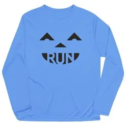 Men's Running Long Sleeve Performance Tee - Pumpkin Run -goneforarun Sales 2023 tr 46521 LIGHTBLUE MAIN