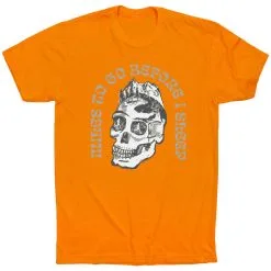 Running Short Sleeve T-Shirt - Miles To Go Before I Sleep - Skull -goneforarun Sales 2023 tr 46525 ORANGE FLAT