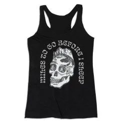 Women's Everyday Tank Top - Miles To Go Before I Sleep - Skull