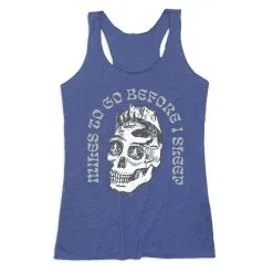 Women's Everyday Tank Top - Miles To Go Before I Sleep - Skull -goneforarun Sales 2023 tr 46527 ROYAL MAIN