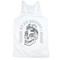 Women's Racerback Performance Tank Top - Miles To Go Before I Sleep - Skull 19 Women's Racerback Performance Tank Top - Miles To Go Before I Sleep - Skull -goneforarun Sales 2023 tr 46528 WHITE MAIN