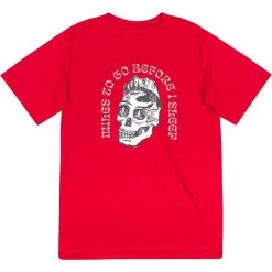Men's Running Short Sleeve Performance Tee - Miles To Go Before I Sleep - Skull -goneforarun Sales 2023 tr 46532 RED MAIN