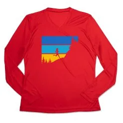 Women's Long Sleeve Tech Tee - Altitude -goneforarun Sales 2023 tr 46541 RED MAIN