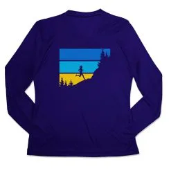 Women's Long Sleeve Tech Tee - Altitude -goneforarun Sales 2023 tr 46541 ROYAL MAIN