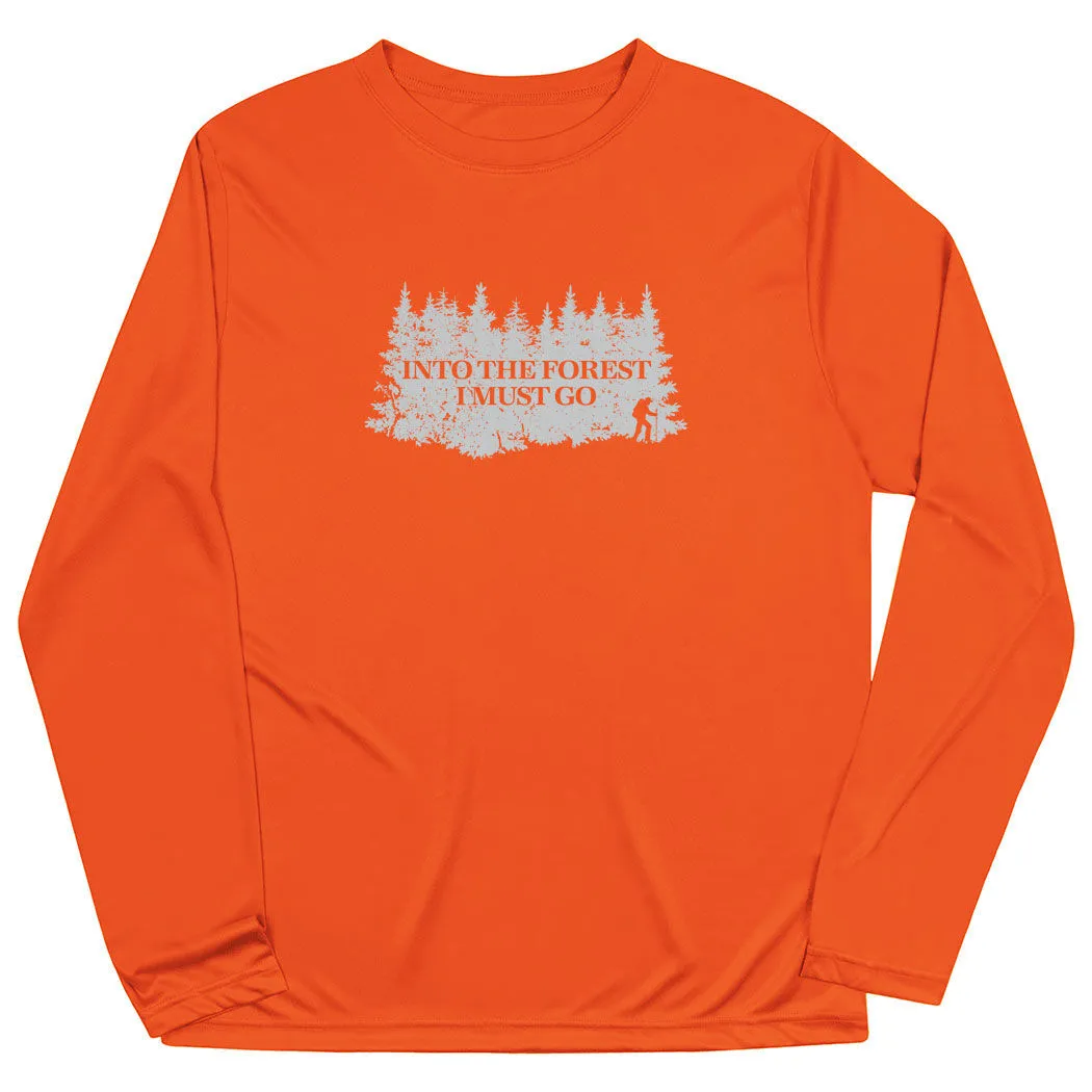 Men's Hiking Long Sleeve Performance Tee - Into The Forest I Must Go Hiking 9 Men's Hiking Long Sleeve Performance Tee - Into The Forest I Must Go Hiking - Image 7