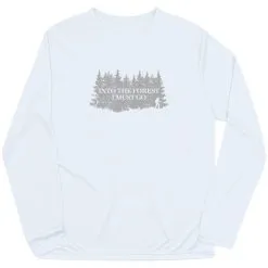Men's Hiking Long Sleeve Performance Tee - Into The Forest I Must Go Hiking 21 Men's Hiking Long Sleeve Performance Tee - Into The Forest I Must Go Hiking -goneforarun Sales 2023 tr 46552 WHITE MAIN
