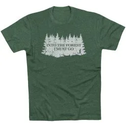 Running Short Sleeve T-Shirt - Into The Forest I Must Go Running