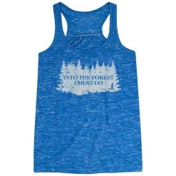 Flowy Racerback Tank Top - Into The Forest I Must Go Running -goneforarun Sales 2023 tr 46556 BLUE MAIN