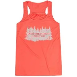 Flowy Racerback Tank Top - Into The Forest I Must Go Running -goneforarun Sales 2023 tr 46556 CORAL MAIN