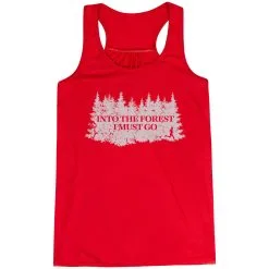 Flowy Racerback Tank Top - Into The Forest I Must Go Running -goneforarun Sales 2023 tr 46556 RED MAIN