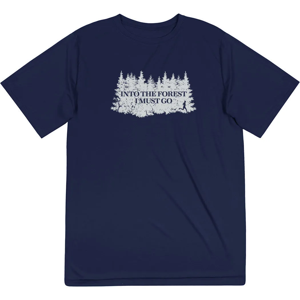 Men's Running Short Sleeve Performance Tee - Into The Forest I Must Go Running 8 Men's Running Short Sleeve Performance Tee - Into The Forest I Must Go Running - Image 6