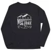 Men's Hiking Long Sleeve Performance Tee - Hiking Mountains 2 Men's Hiking Long Sleeve Performance Tee - Hiking Mountains -goneforarun Sales 2023 tr 46597 BLACK MAIN