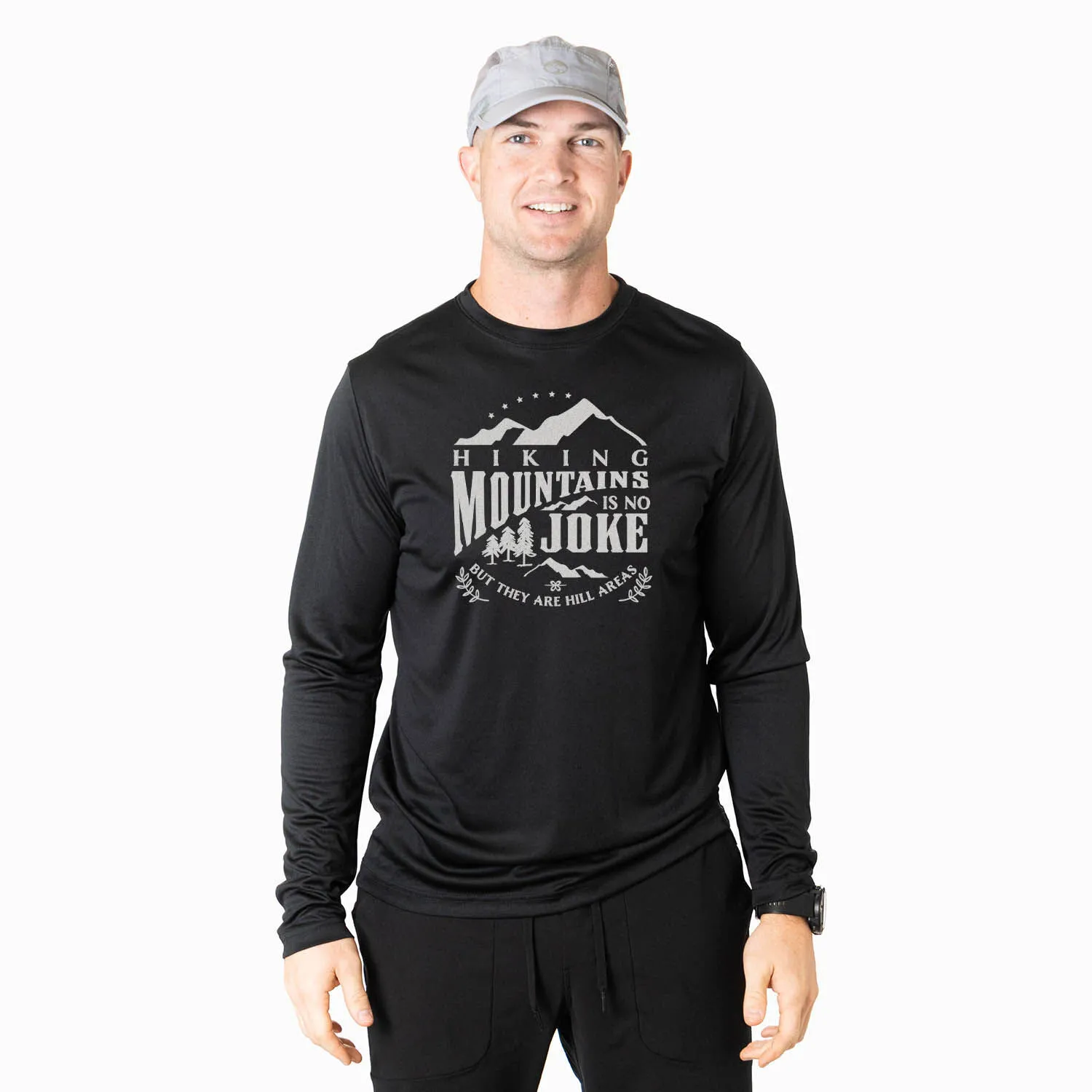 Men's Hiking Long Sleeve Performance Tee - Hiking Mountains 4 Men's Hiking Long Sleeve Performance Tee - Hiking Mountains - Image 2