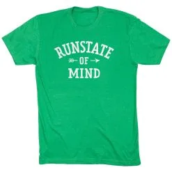Running Short Sleeve T-Shirt - RunState Of Mind -goneforarun Sales 2023 tr 46600 GREEN FLAT