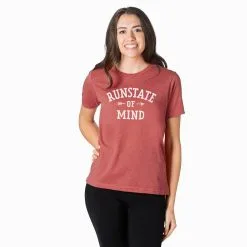 Running Short Sleeve T-Shirt - RunState Of Mind -goneforarun Sales 2023 tr 46600 MAUVE FEMALE