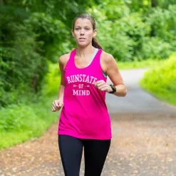 Women's Racerback Performance Tank Top - RunState Of Mind -goneforarun Sales 2023 tr 46603 PINK FEMALE