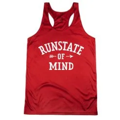 Women's Racerback Performance Tank Top - RunState Of Mind -goneforarun Sales 2023 tr 46603 RED MAIN