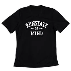 Women's Short Sleeve Tech Tee - RunState Of Mind -goneforarun Sales 2023 tr 46604 BLACK MAIN