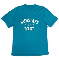 Women's Short Sleeve Tech Tee - RunState Of Mind -goneforarun Sales 2023 tr 46604 LIGHTBLUE MAIN