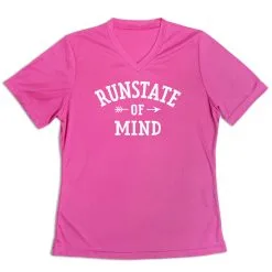 Women's Short Sleeve Tech Tee - RunState Of Mind -goneforarun Sales 2023 tr 46604 PINK MAIN