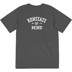 Men's Running Short Sleeve Performance Tee - RunState Of Mind 14 Men's Running Short Sleeve Performance Tee - RunState Of Mind -goneforarun Sales 2023 tr 46607 GRAPHITE MAIN