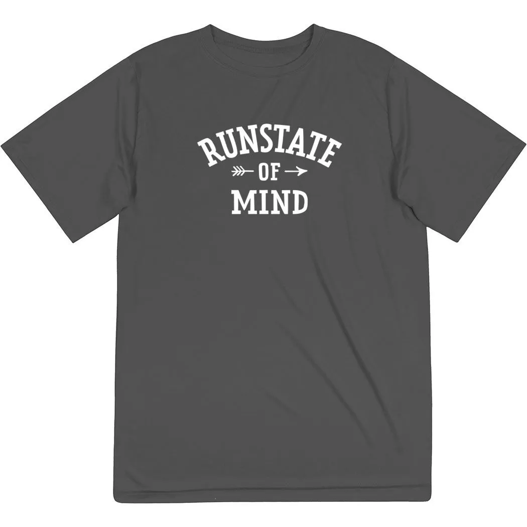 Men's Running Short Sleeve Performance Tee - RunState Of Mind 7 Men's Running Short Sleeve Performance Tee - RunState Of Mind - Image 5