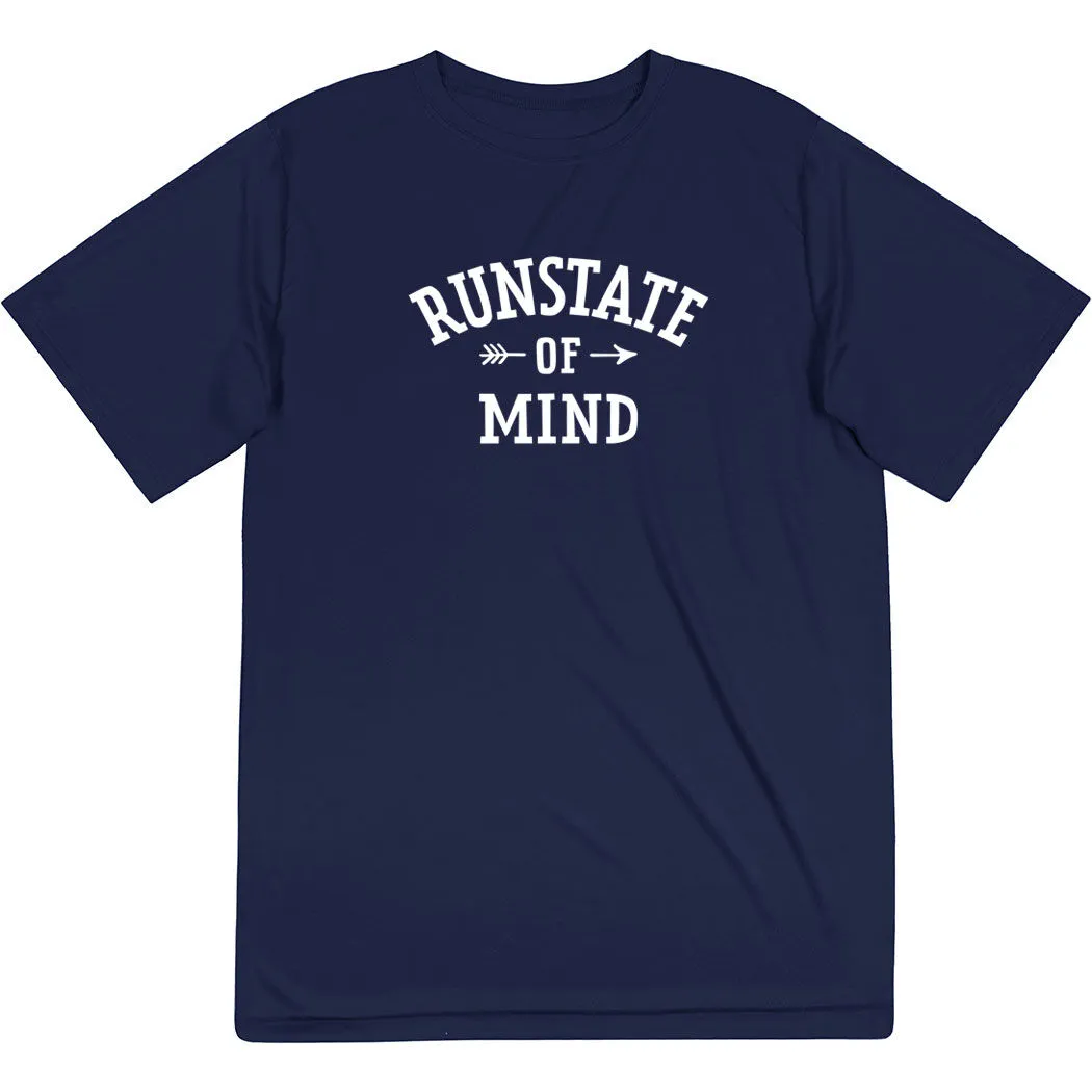 Men's Running Short Sleeve Performance Tee - RunState Of Mind 8 Men's Running Short Sleeve Performance Tee - RunState Of Mind - Image 6