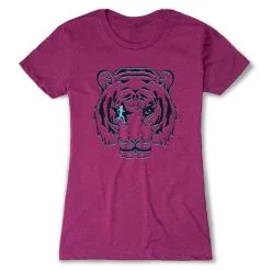 Women's Everyday Runners Tee - Eye Of The Tiger -goneforarun Sales 2023 tr 46610 LUSHBERRY FLAT