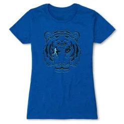 Women's Everyday Runners Tee - Eye Of The Tiger -goneforarun Sales 2023 tr 46610 ROYAL FLAT